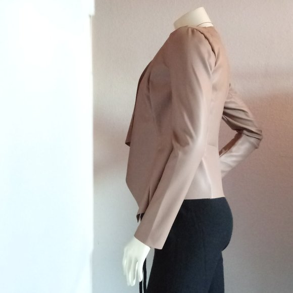 Just Fab Camel Drape front jacket - Picture 5 of 15